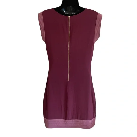 Euc Guess by Marciano 100% silk dress, plum/dusty rose colour, size Small. - Picture 2 of 12
